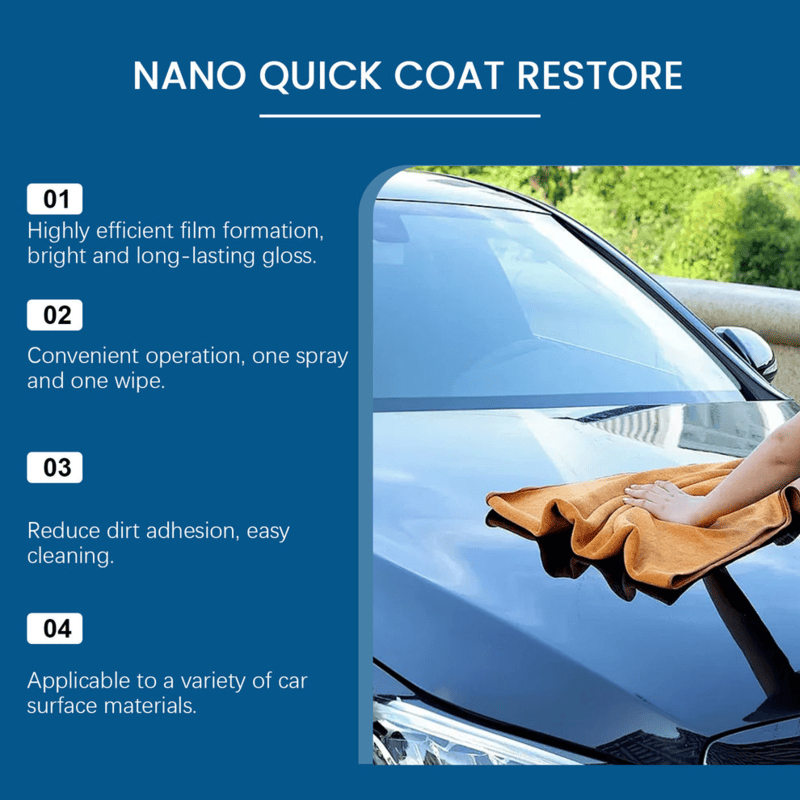 Automotive Nano Coating Repair Agent - With Dust and Water Repellent Properties - Long-lasting and Durable with Gloss, Suitable for Continuous Use - Image 4