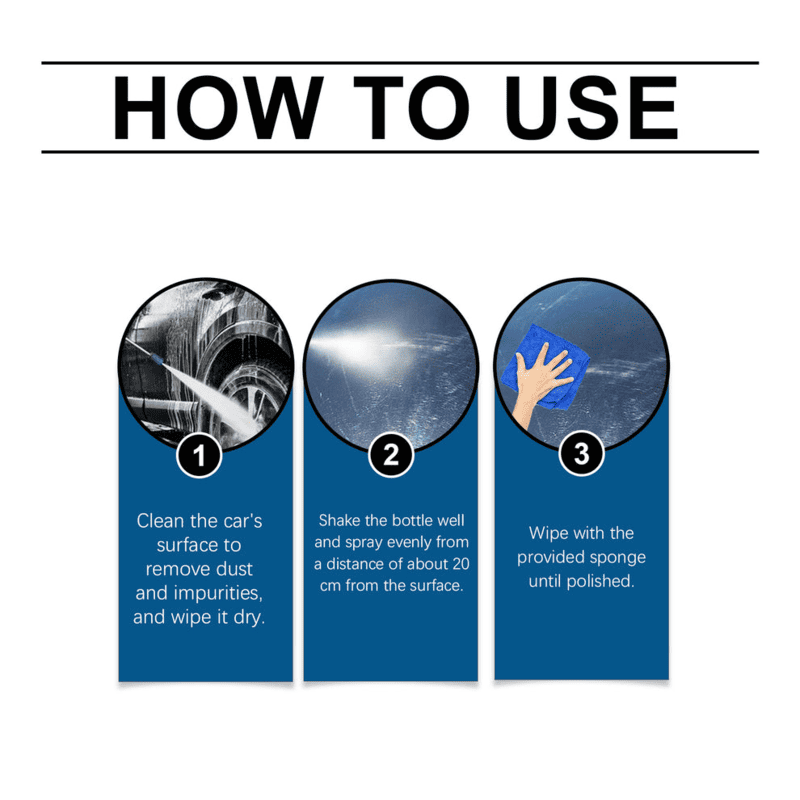 Automotive Nano Coating Repair Agent - With Dust and Water Repellent Properties - Long-lasting and Durable with Gloss, Suitable for Continuous Use - Image 10