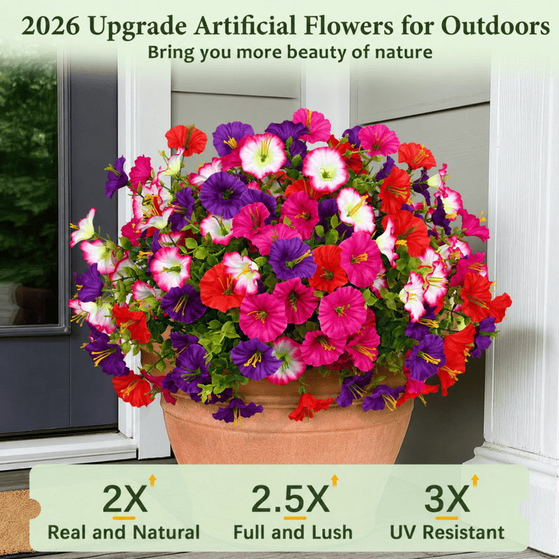🏆2026 Super Value Set🔥UV Resistant Artificial Petunias Flowers - Image 2