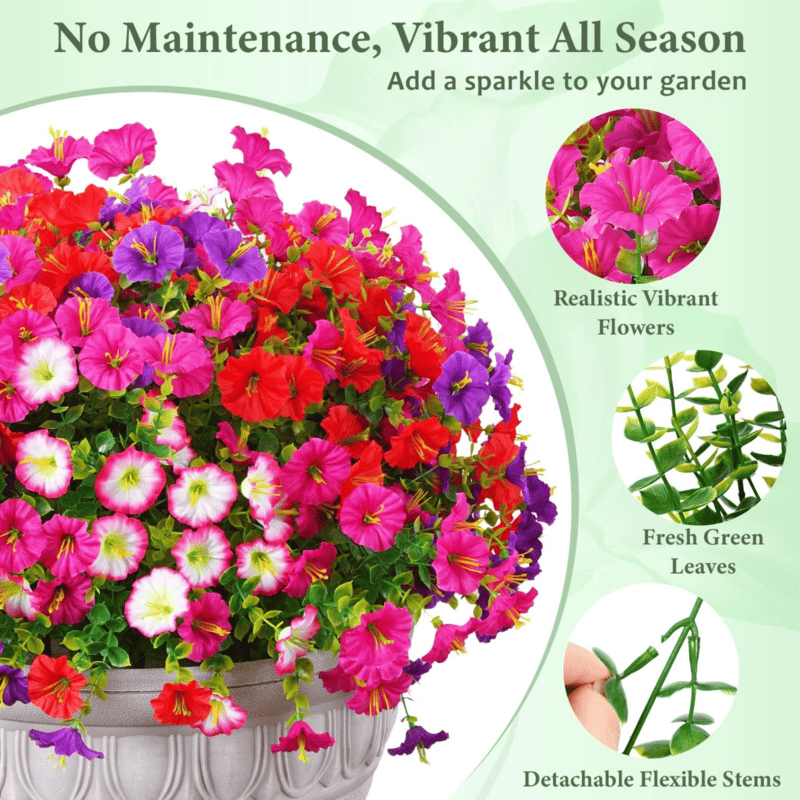 🏆2026 Super Value Set🔥UV Resistant Artificial Petunias Flowers - Image 8